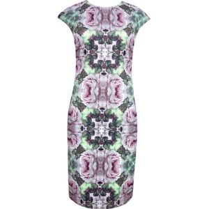 TED BAKER Crochet Rose Bodycon Dress